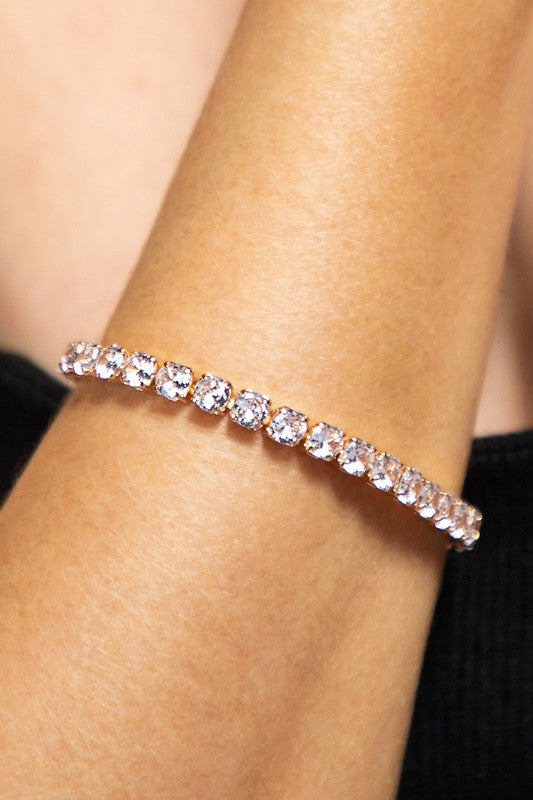 Pave Crystal Tennis Bracelet