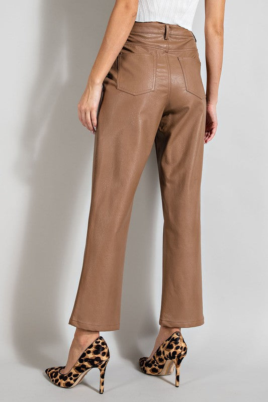 Vegan Leather Sassy Pants - Final Sale