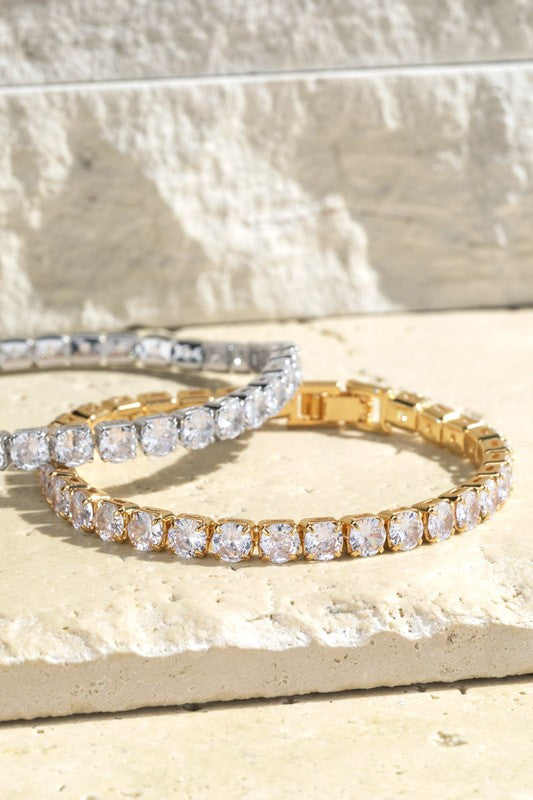 Pave Crystal Tennis Bracelet