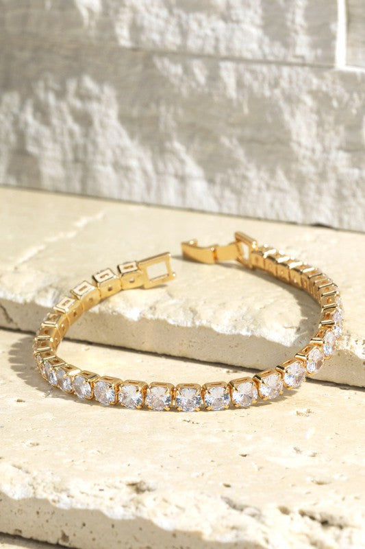 Pave Crystal Tennis Bracelet