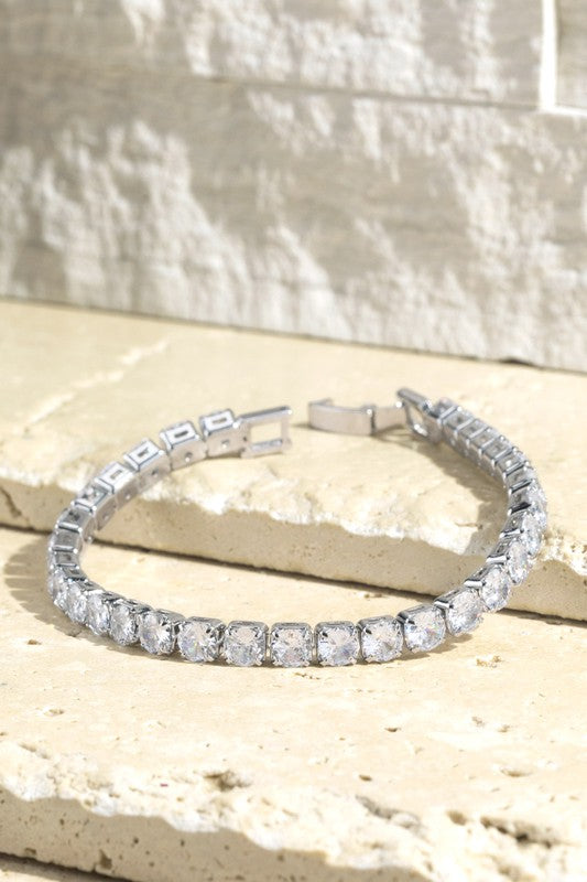 Pave Crystal Tennis Bracelet