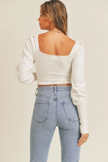 Kenzi Twist Cutout Long Sleeve Top - Final Sale