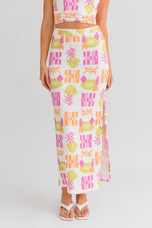 Palm Springs Party Midi Skirt - Extra Small - Final Sale