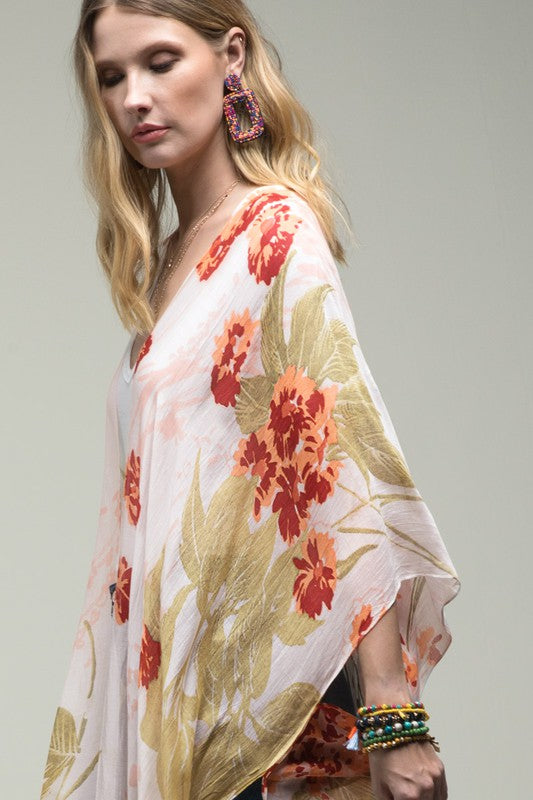 Lihue Tropical Open Front Kimono - Final Sale