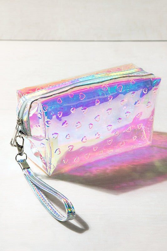 Iridescent Leopard Print Pouch - Final Sale