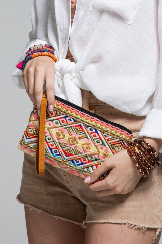 Kinsley Beaded Clutch - Final Sale