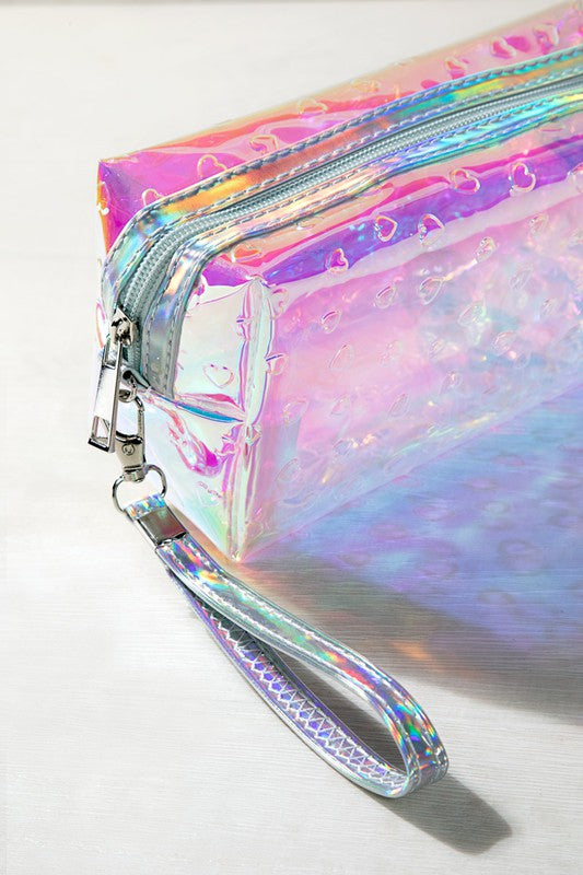 Iridescent Leopard Print Pouch - Final Sale